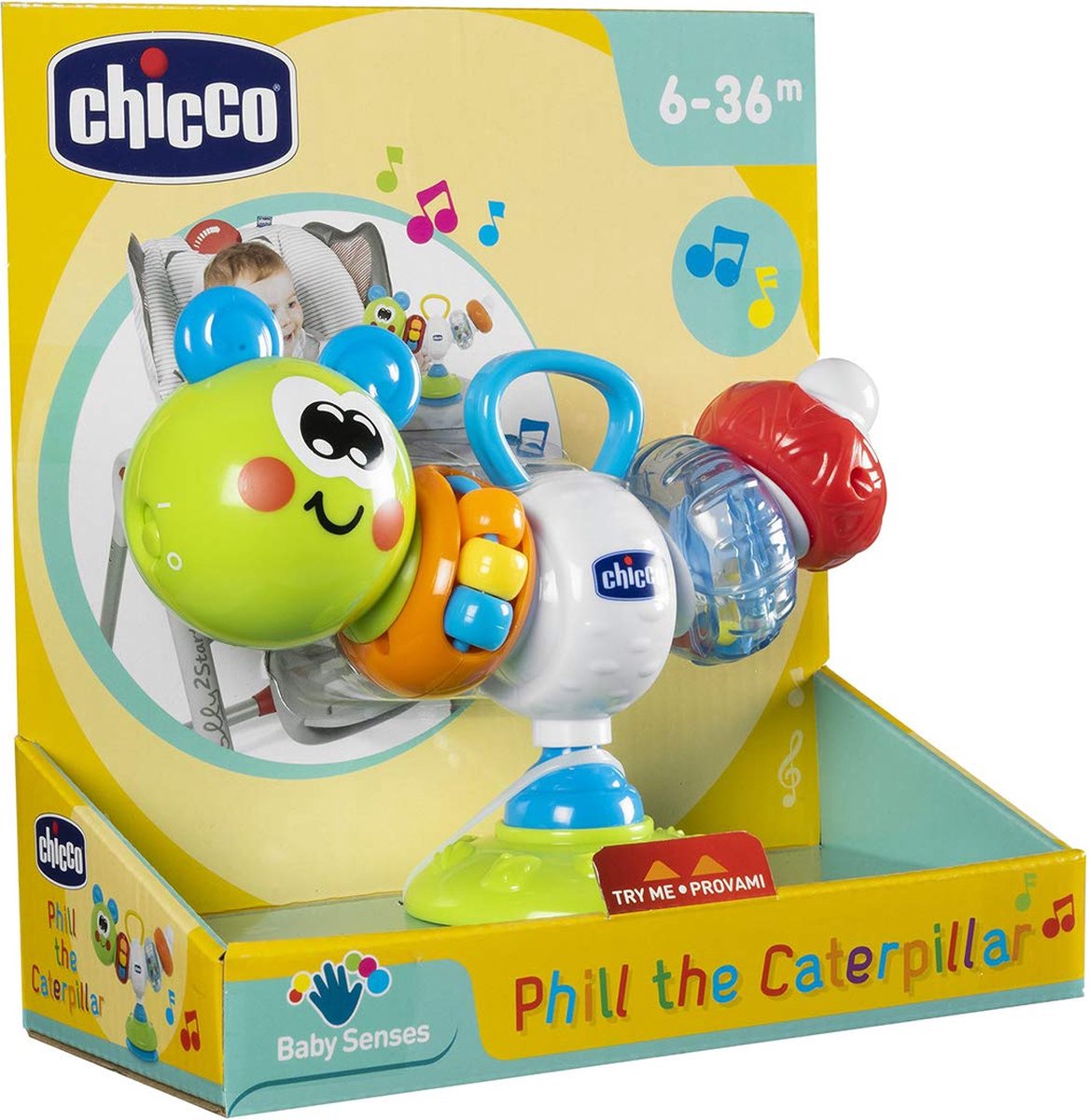 Chicco Kinderstoel Rammelaar Phill La Chenille