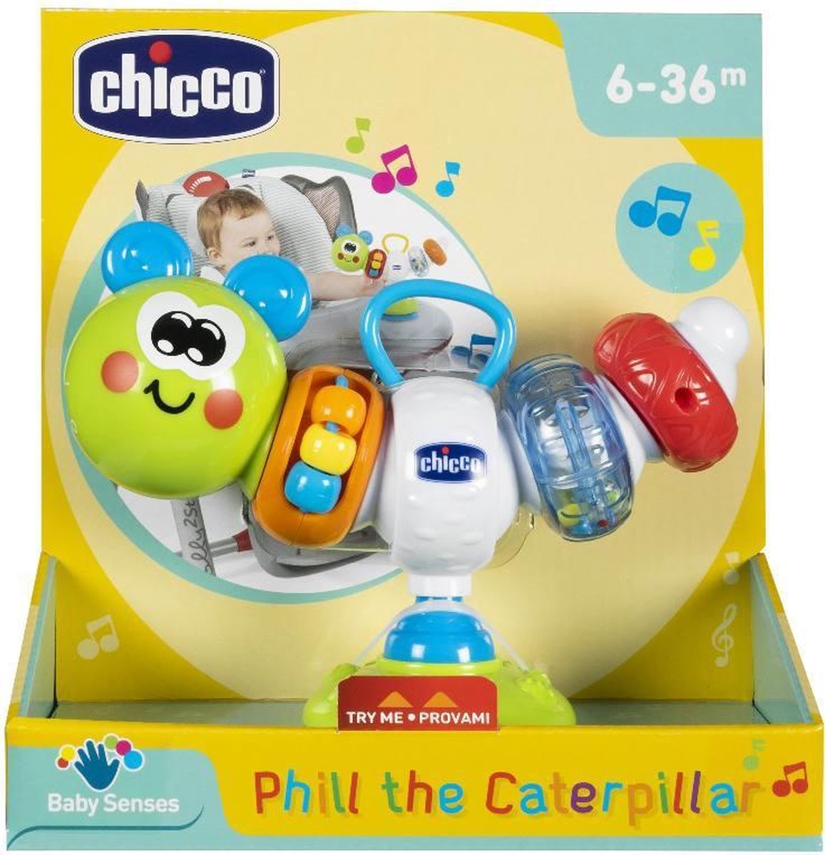 Chicco Kinderstoel Rammelaar Phill La Chenille