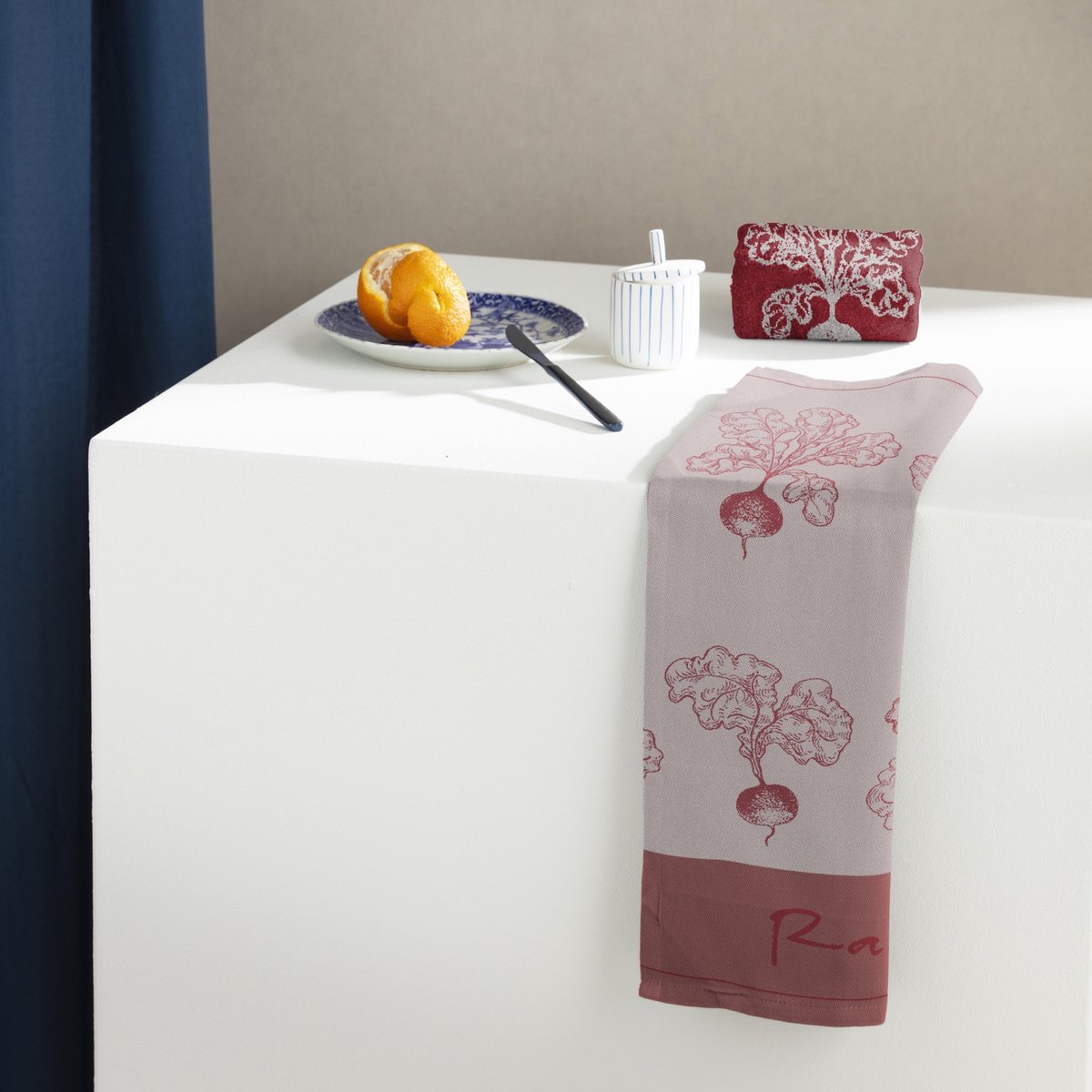 DDDDD Radish Keukendoek (Set Van 6) - 100% Katoen - Red - Rood