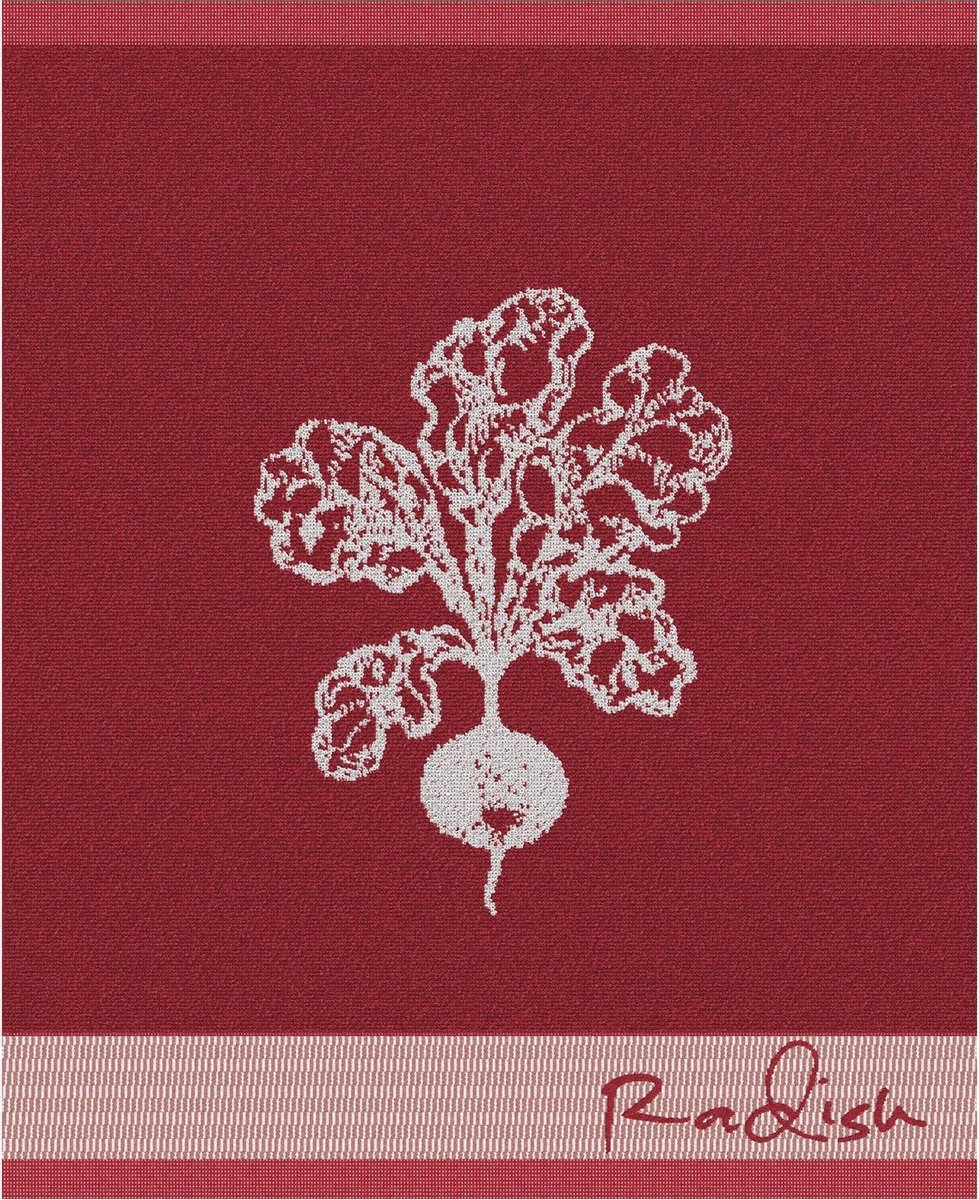 DDDDD Radish Keukendoek (Set Van 6) - 100% Katoen - Red - Rood