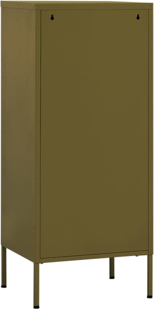 Vidaxl Opbergkast 42,5x35x101,5 Cm Staal - Groen