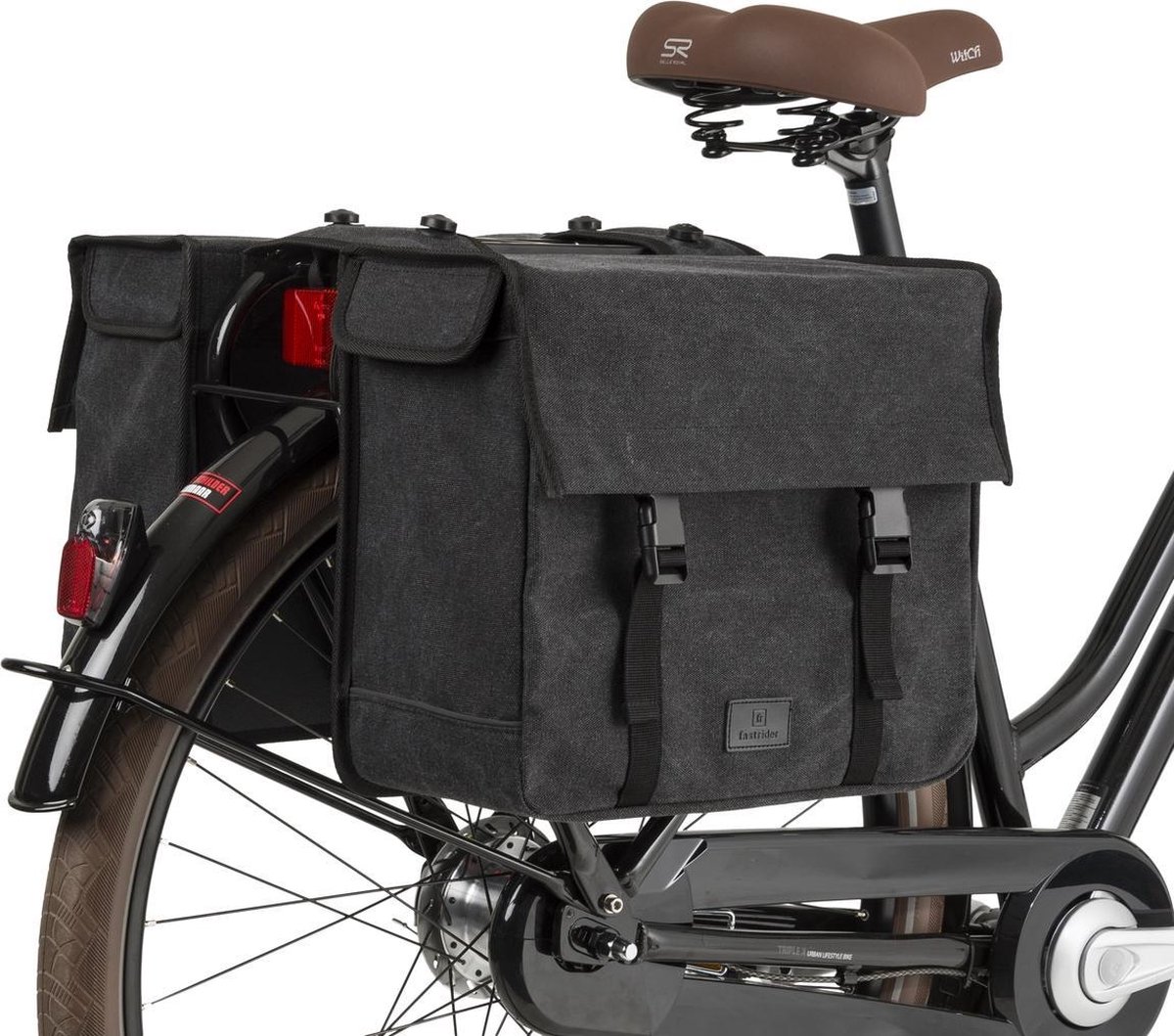 Fastrider Celo Trend Dubbele Fietstas - Grijs