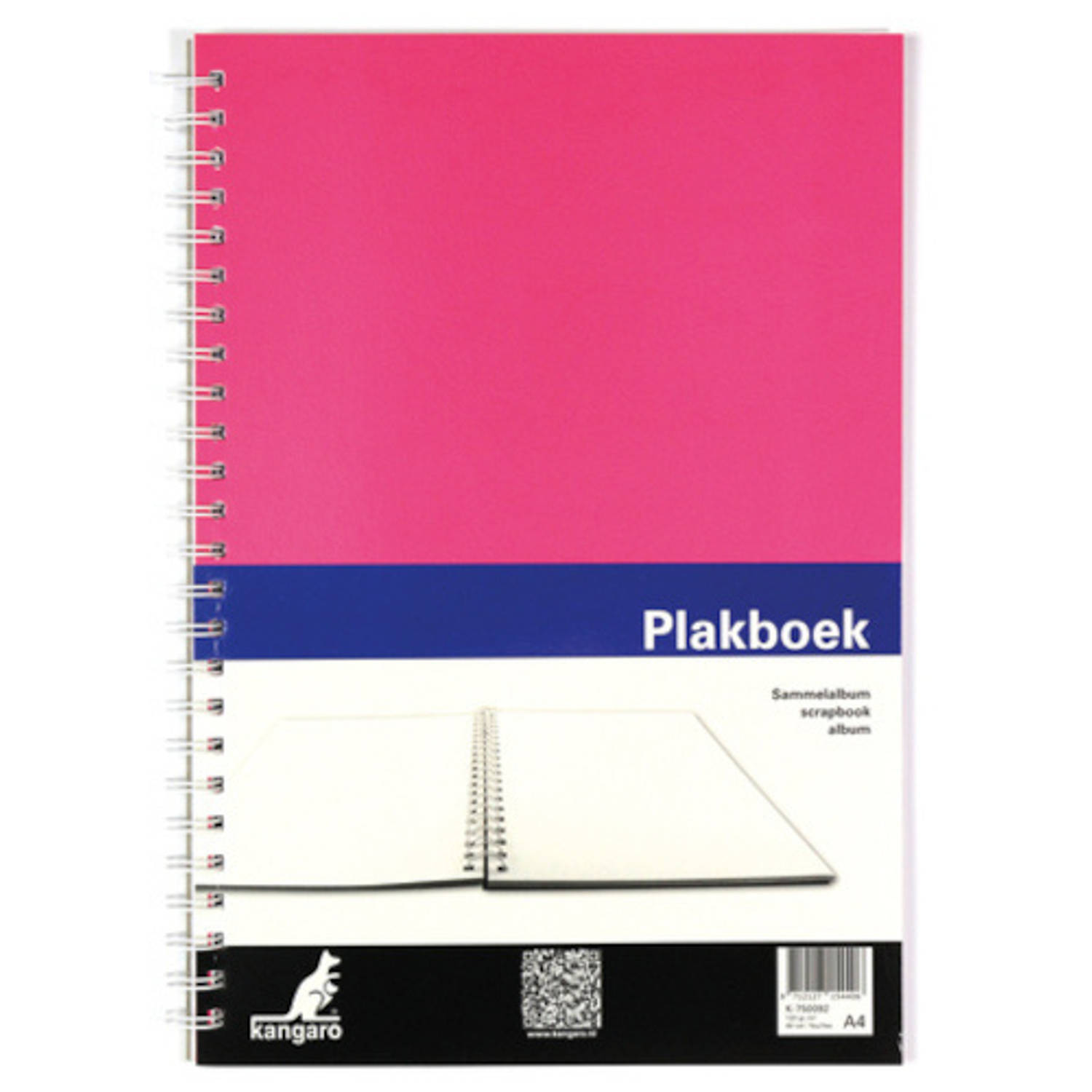 Kangaro Plakboek 33 X 24 Cm 120 Grams A4 40 Vellen - Roze