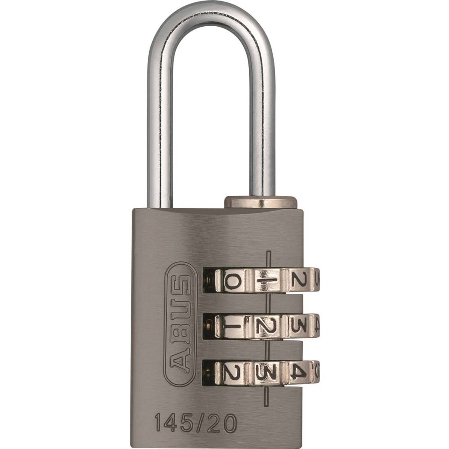 Abus Cijfer Hangslot 145/20 - Titanium