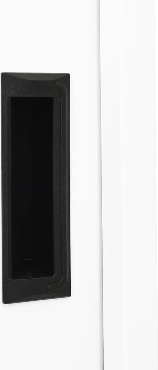 Vidaxl Kantoorkast Met Schuifdeuren 90x40x180 Cm Staal - Wit