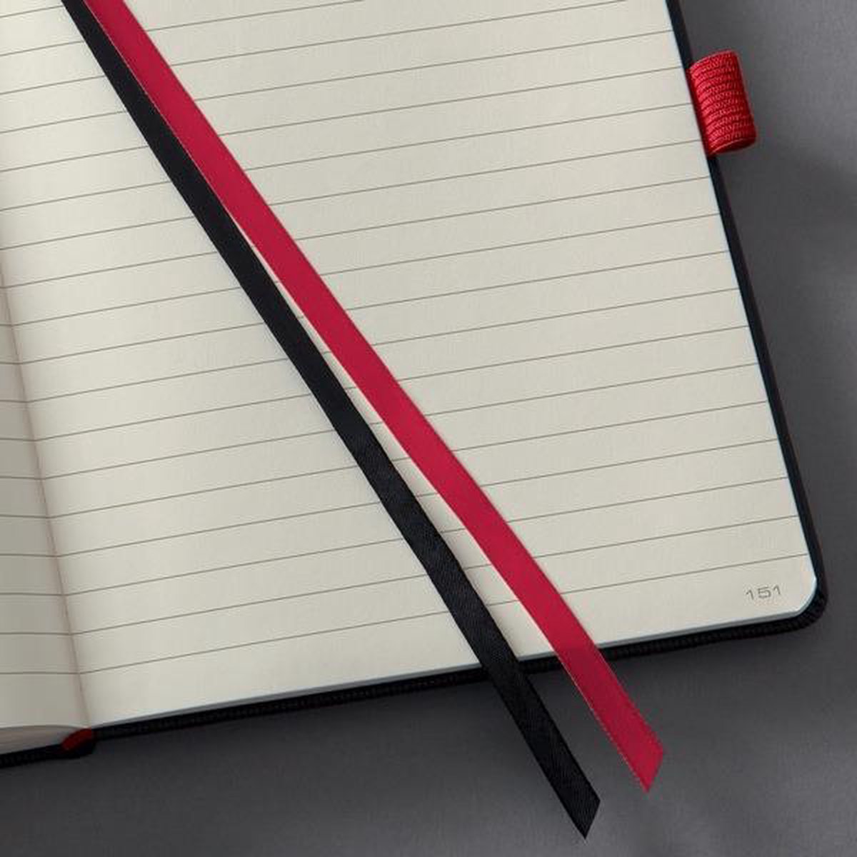 Notitieboek Sigel Conceptum Red Edition Hardcover A5 Lijn - Zwart