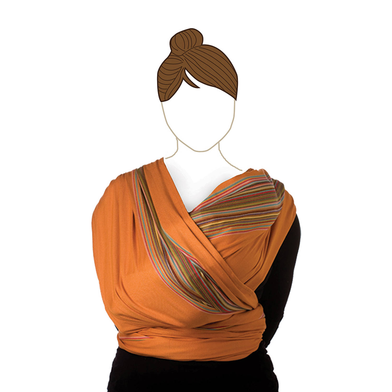 Babylonia Bb Slen Draagdoek Baby - 460 Cm - Pumpkin - Oranje