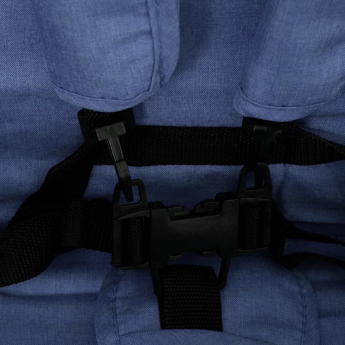 Vidaxl Tweelingkinderwagen Tandem Staal Marine - Blauw