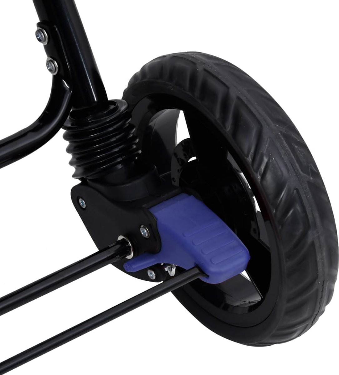 Vidaxl Tweelingkinderwagen Tandem Staal Marine - Blauw