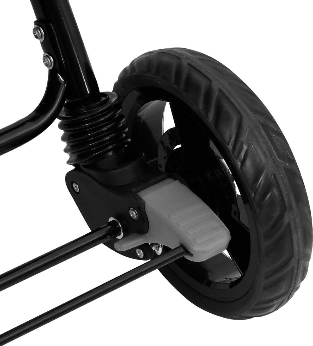 Vidaxl Tweelingkinderwagen Tandem Staal Licht - Grijs