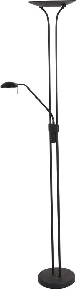 Steinhauer Vloerlamp Biron H 180 Cm Dim - Zwart