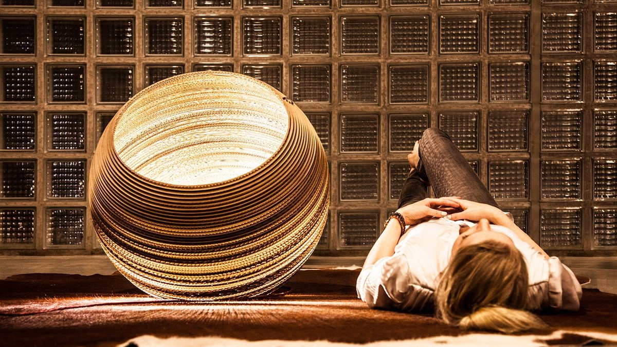 Lamponline Tafellamp Globe 440 Ø 44 Cm - Bruin