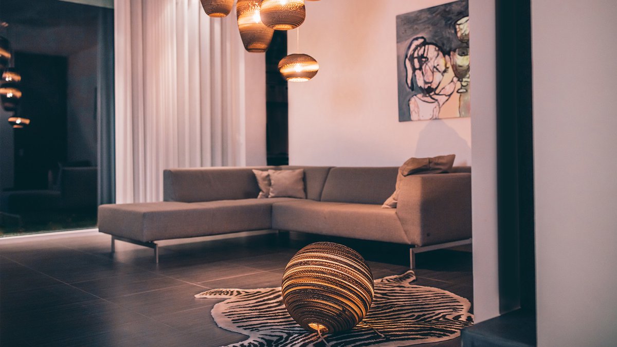 Lamponline Tafellamp Globe 440 Ø 44 Cm - Bruin