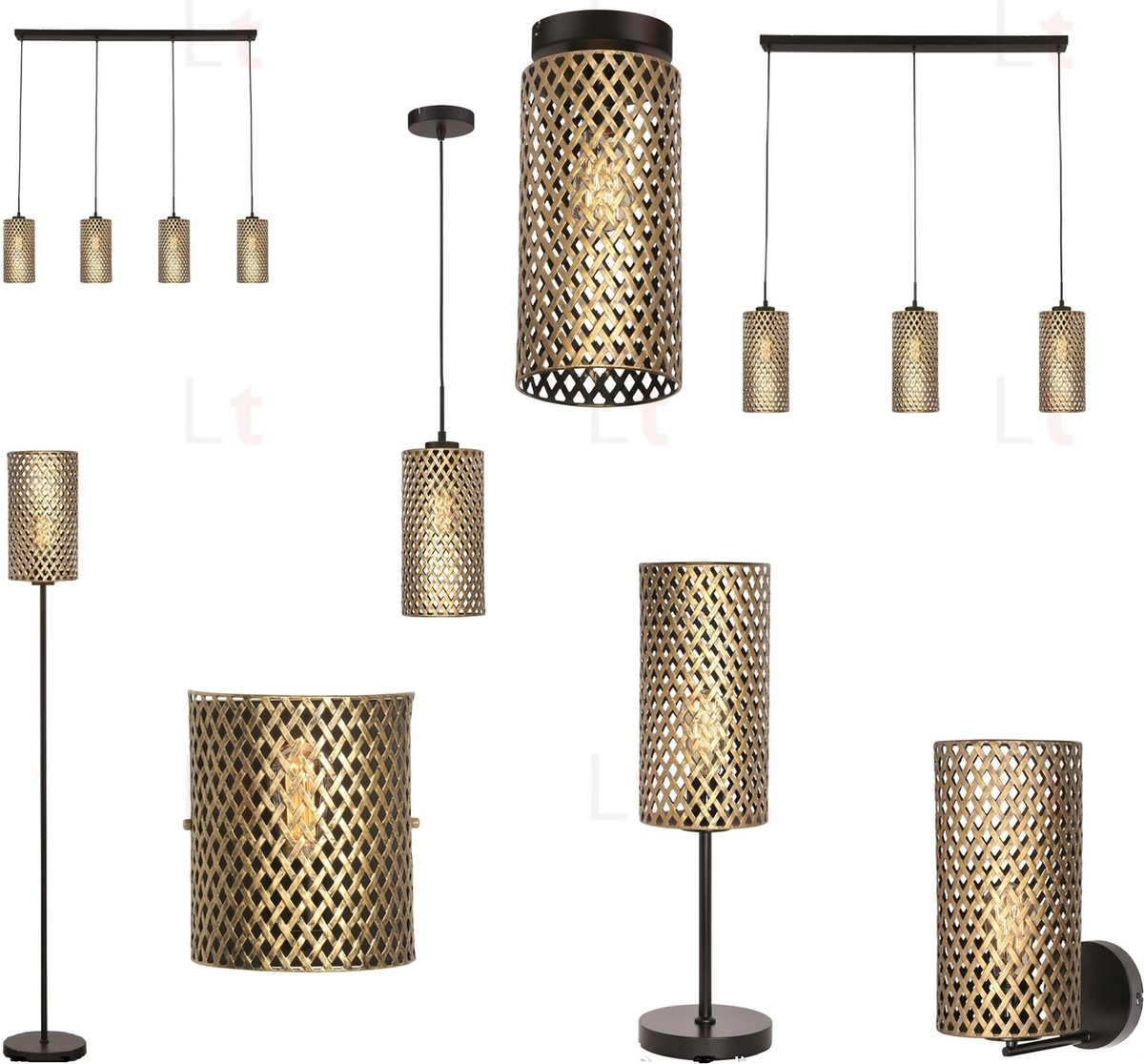 Freelight Tafellamp Cestino H 57 Cm - Goud