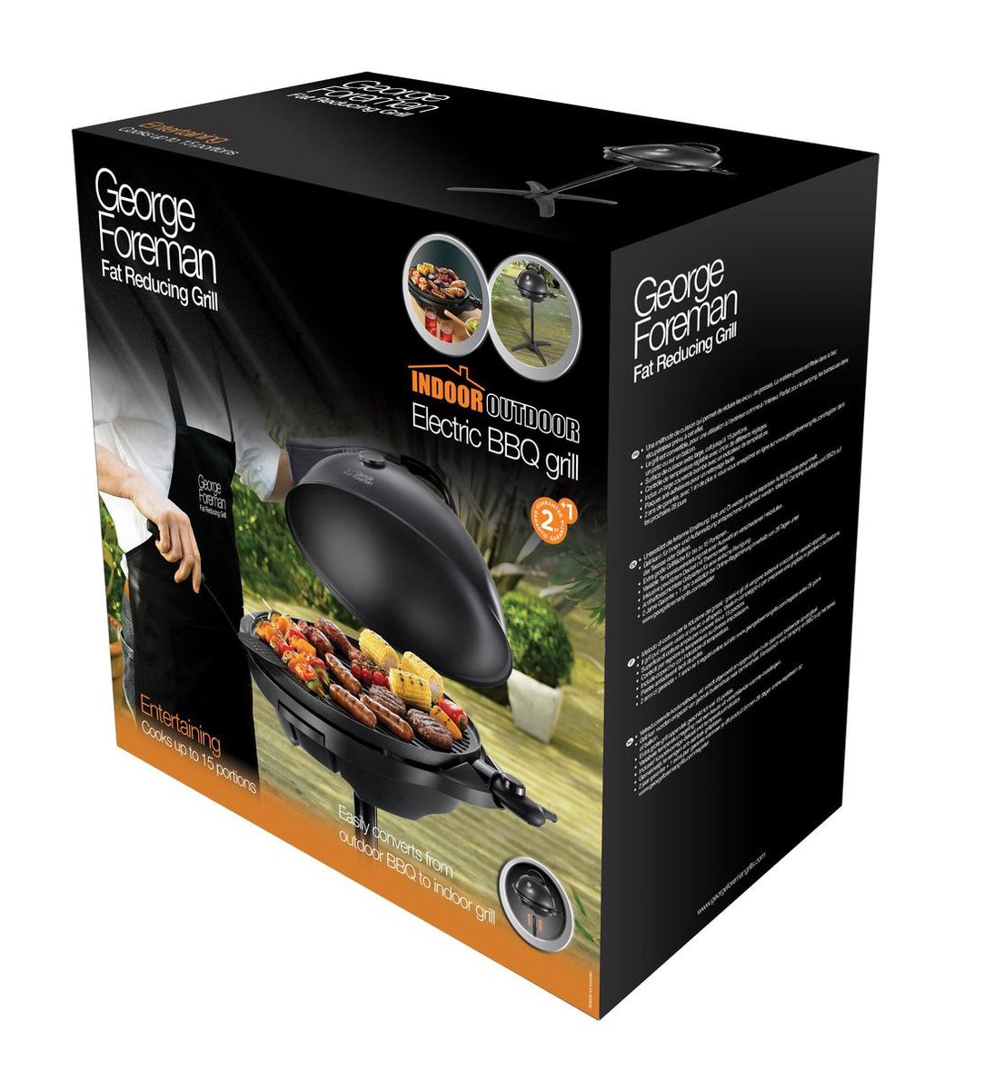 George Foreman 22460-56 Indoor Outdoor G - Zwart