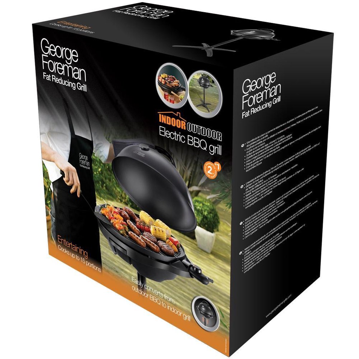 George Foreman 22460-56 Indoor Outdoor G - Zwart