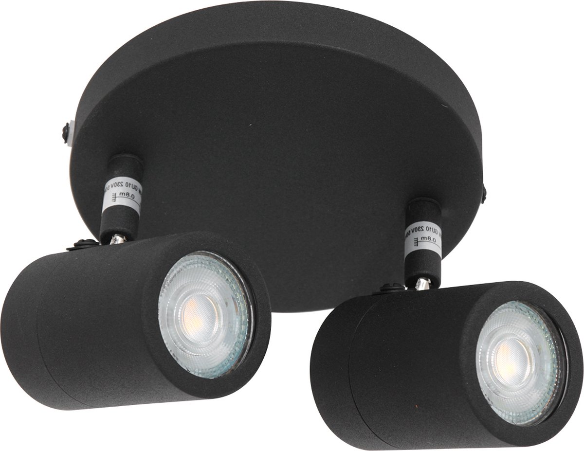 Steinhauer Spot Upround Ip44 Led 2487zw - Zwart