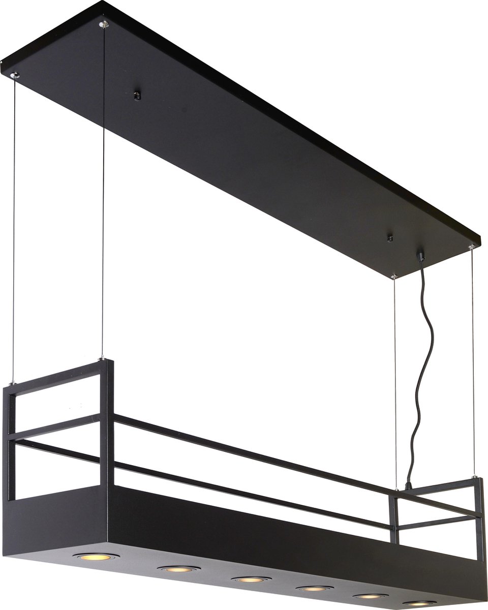 Lucide Miravelle - Hanglamp - 6xgu10 - Zwart