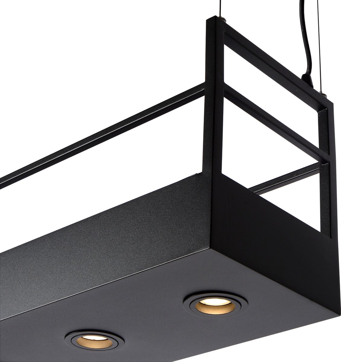 Lucide Miravelle - Hanglamp - 6xgu10 - Zwart