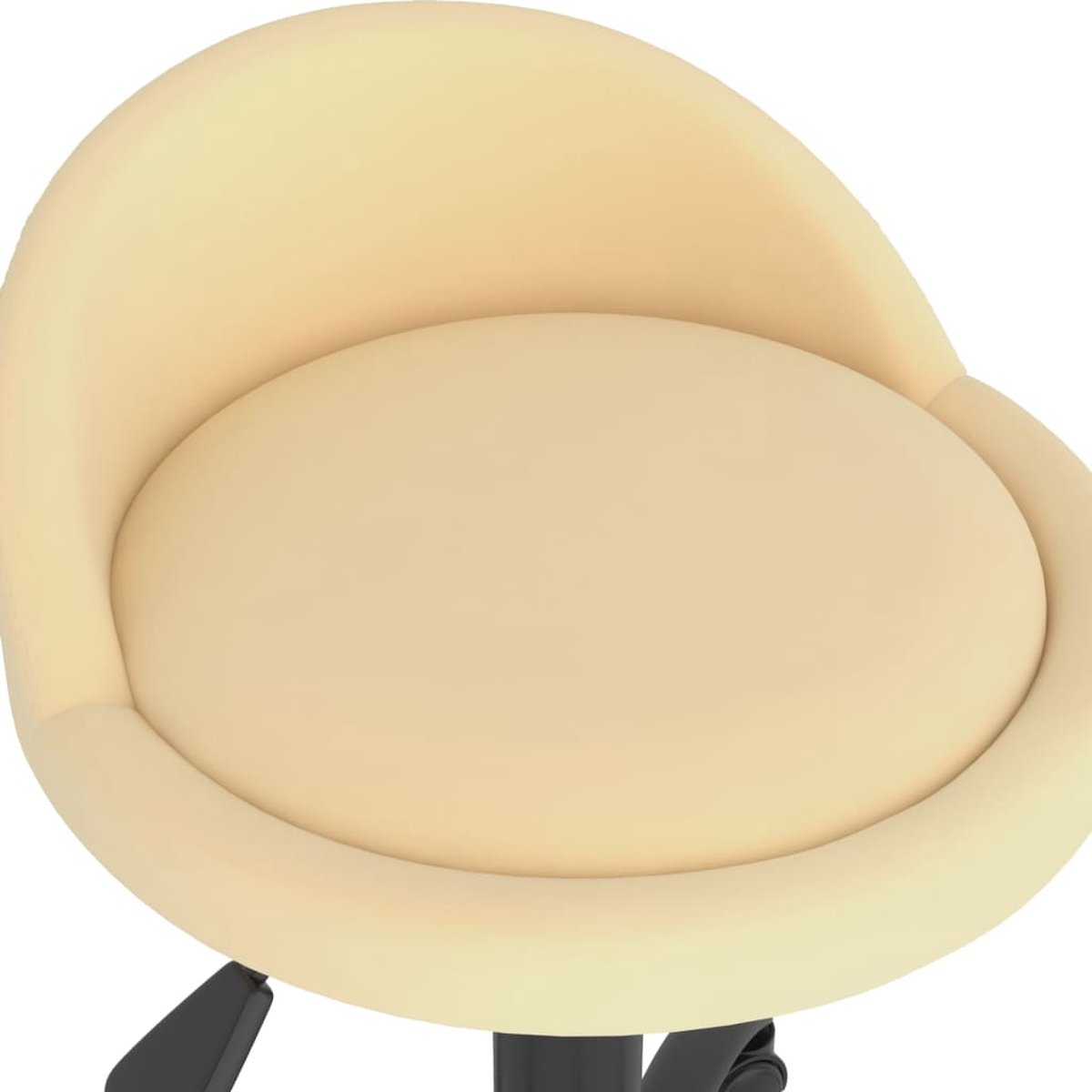 Vidaxl Eetkamerstoelen Draaibaar 4 St Fluweel Crèmekleurig
