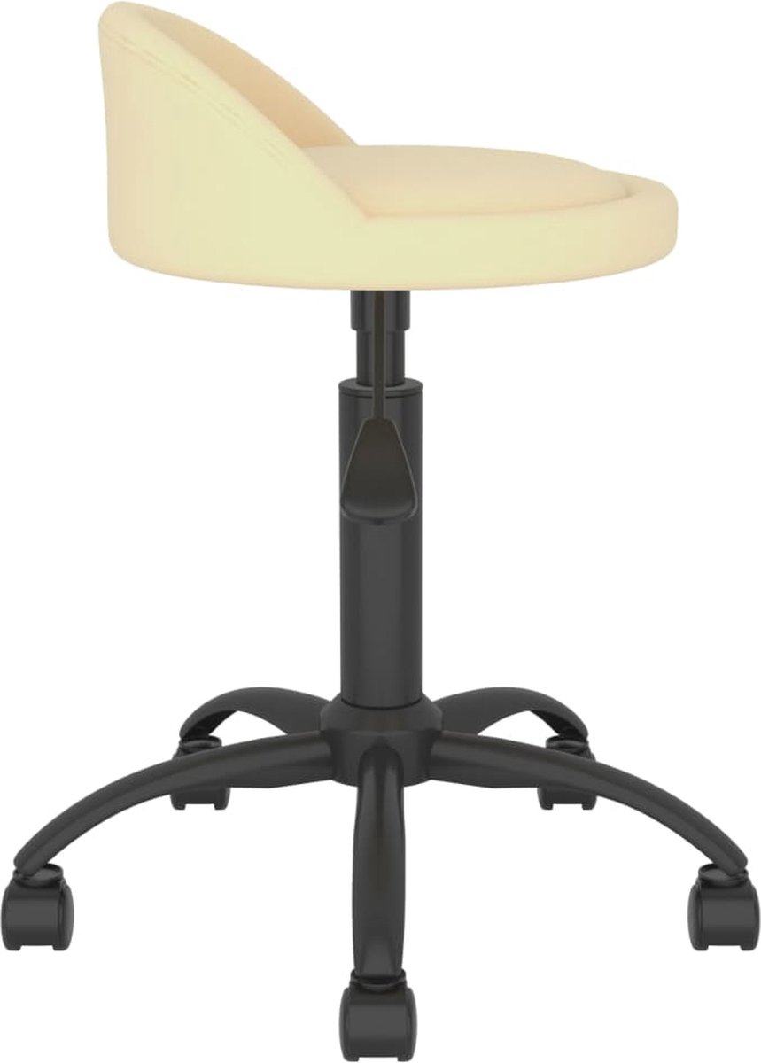 Vidaxl Eetkamerstoelen Draaibaar 4 St Fluweel Crèmekleurig