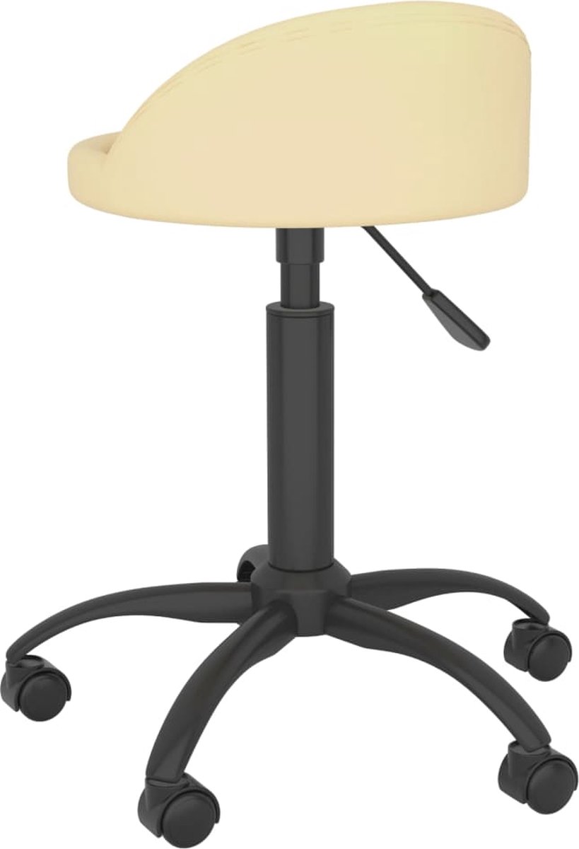 Vidaxl Eetkamerstoelen Draaibaar 4 St Fluweel Crèmekleurig