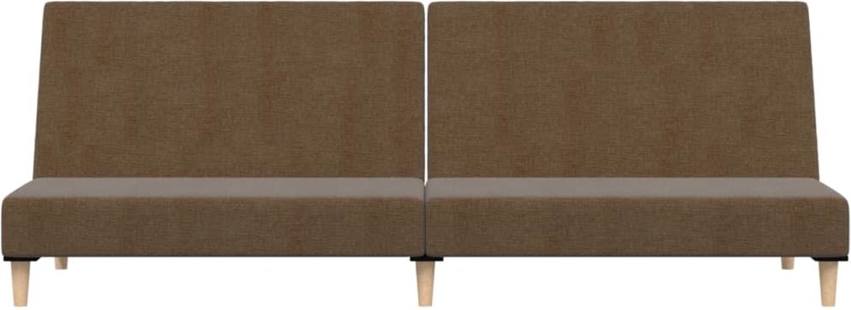 Vidaxl Slaapbank 2-zits Stof - Bruin