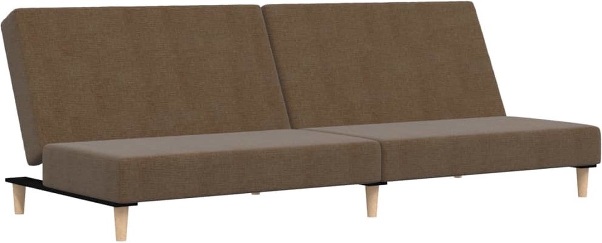 Vidaxl Slaapbank 2-zits Stof - Bruin