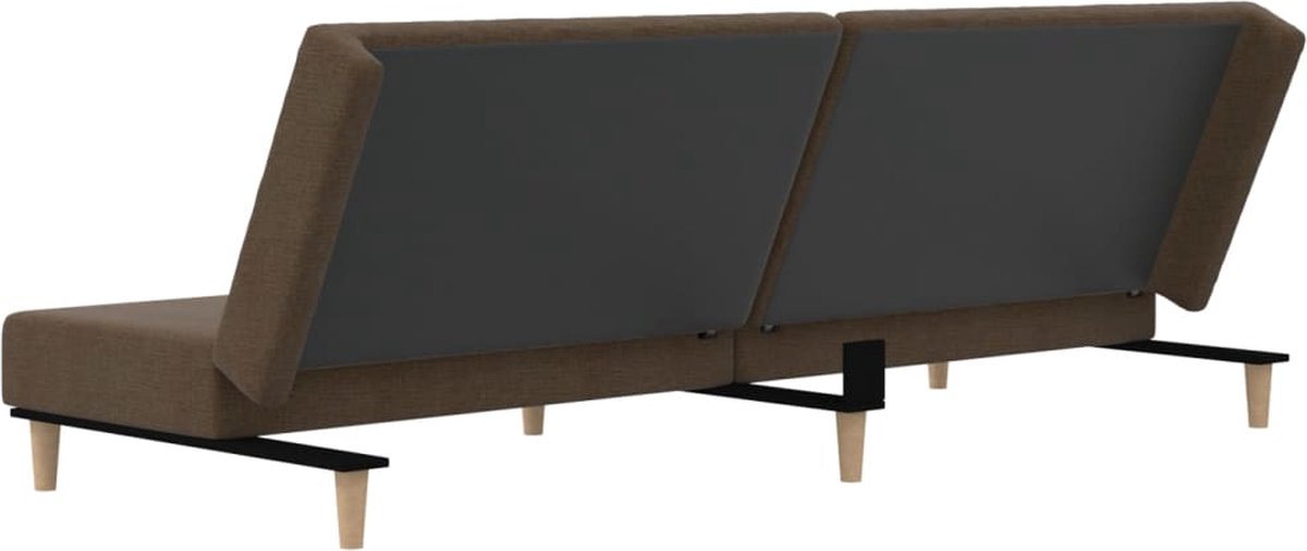 Vidaxl Slaapbank 2-zits Stof - Bruin