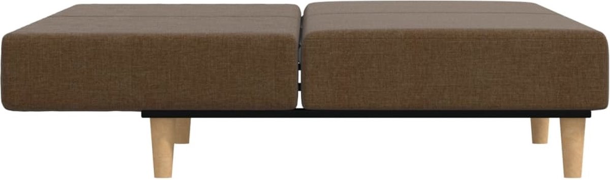 Vidaxl Slaapbank 2-zits Stof - Bruin