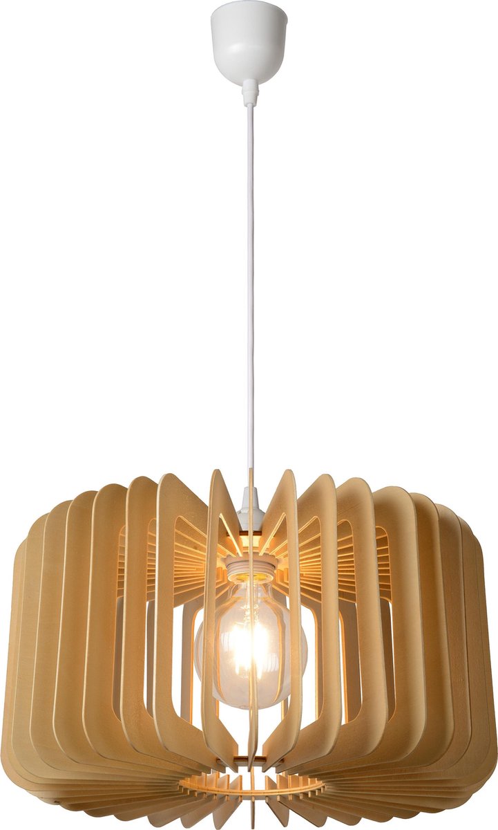 Lucide - Etta Hanglamp 39cm - Hout - Beige