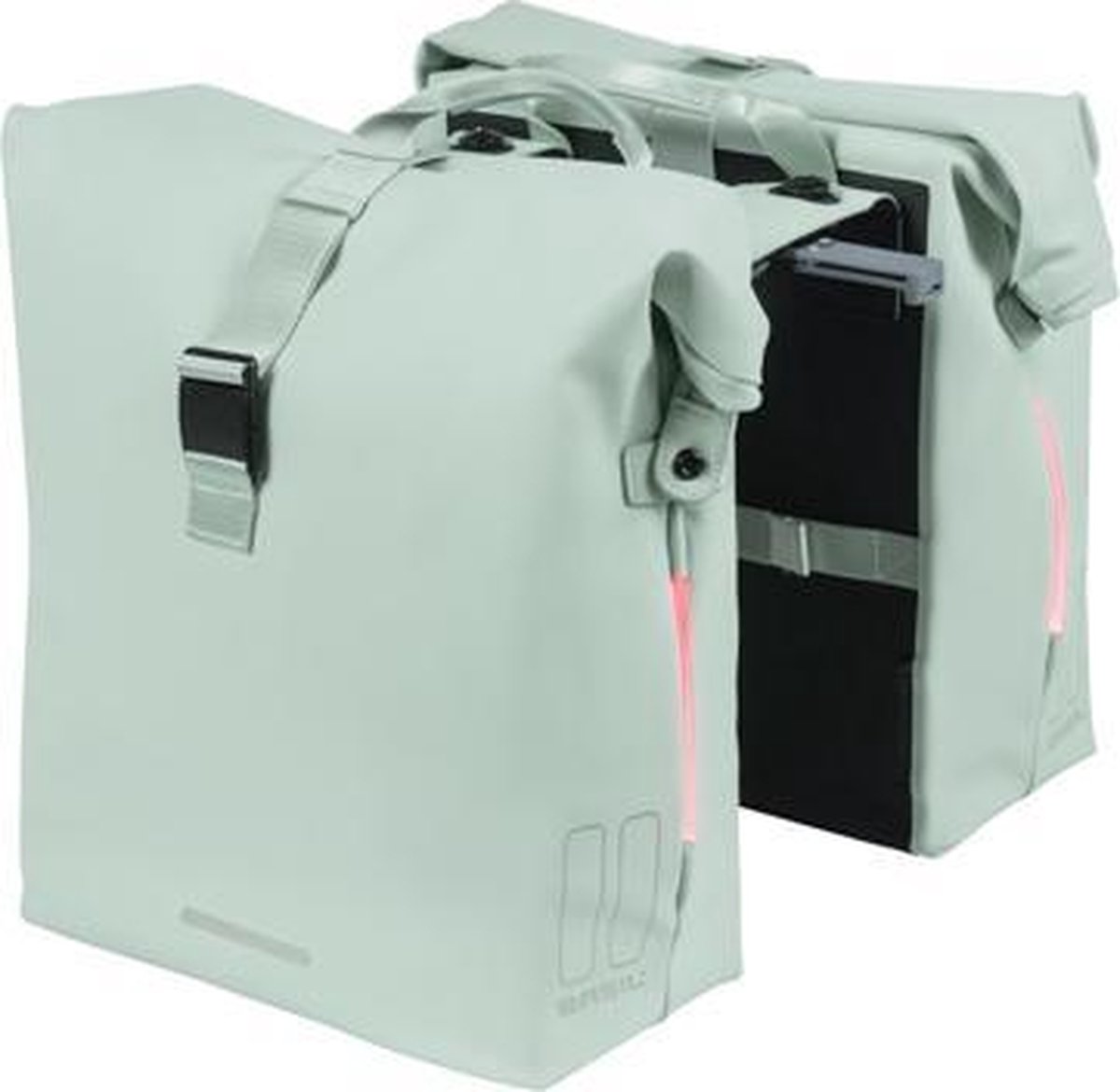 Basil Soho Nordlicht Mik - Dubbele Fietstas - 41 Liter- Pastel - Groen