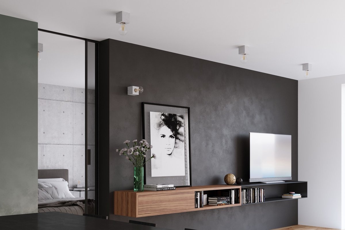 Lamponline Tafellamp Ariz Beton - Grijs