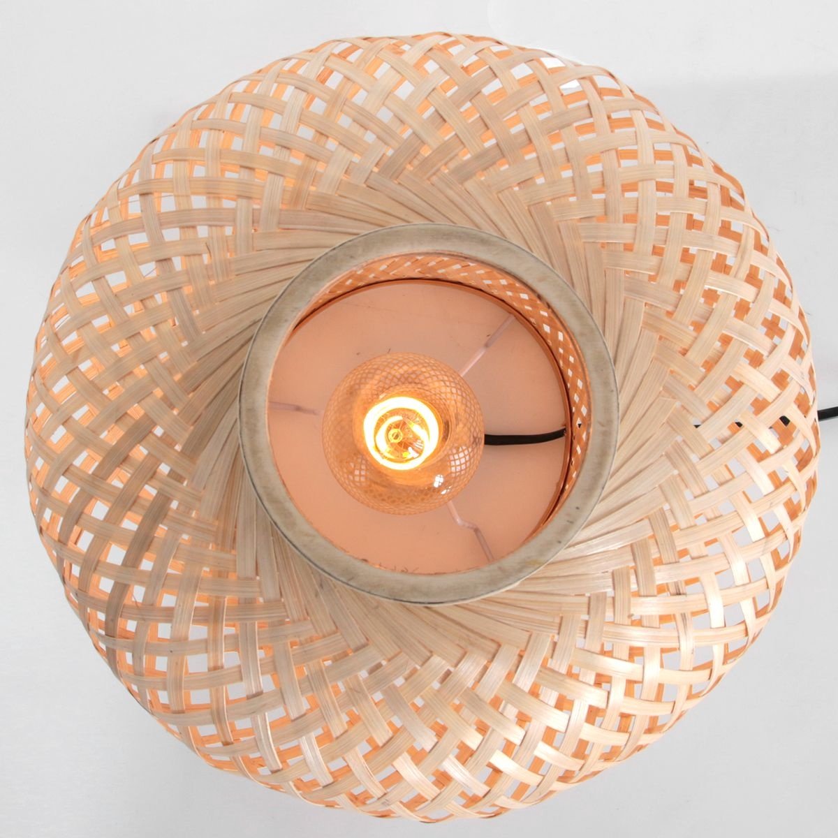 Steinhauer Tafellamp Maze H 30 Cm Bamboe - Beige