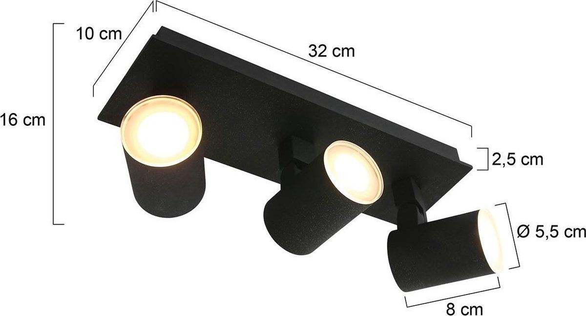 Steinhauer Spot Points Noirs 3061zw - Zwart