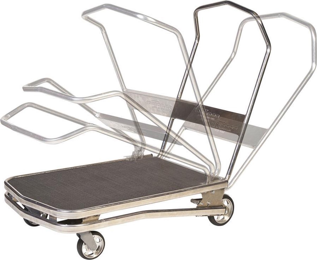 Matador Rebel L Inklapbare Plateauwagen, Lvm. 400 Kg 1200 Mm X 620 Mm - Grijs