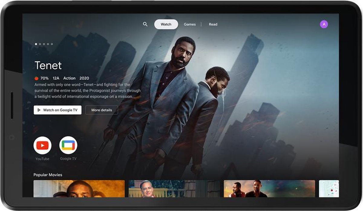 Lenovo M7 3e Generatie Touch-tablet - 7 Hd - 2 Gb Ram - 32 Gb Opslag - Android 11 - Platinium - Grijs