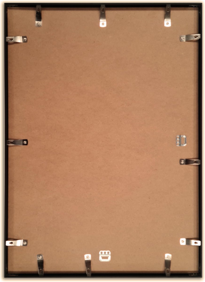 Acaza Aluminium Fotokader, Fotolijst Met Formaat 50 Cm X 75 Cm, Plexiglas,e Rand - Zwart