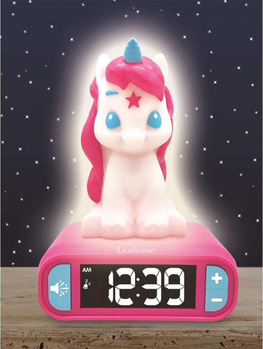 Lexibook Unicorn Nightlight Alarm Clock