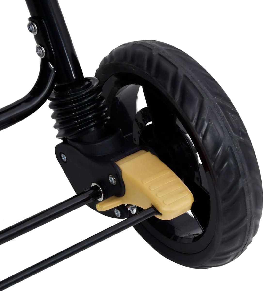 Vidaxl Tweelingkinderwagen Tandem Staal Taupe