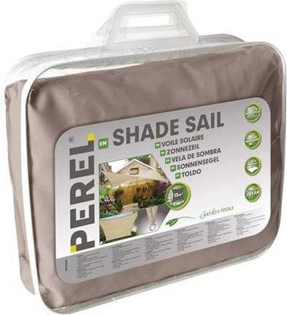 Velleman Schaduwdoek Vierkant 5x5 Taupe - Bruin