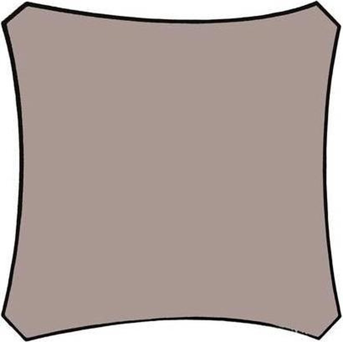 Velleman Schaduwdoek Vierkant 5x5 Taupe - Bruin