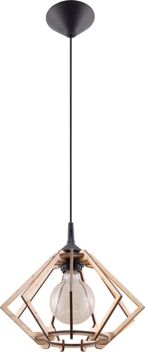 Lamponline Hanglamp Pompelmo Ø 30 Cm Hout - Bruin