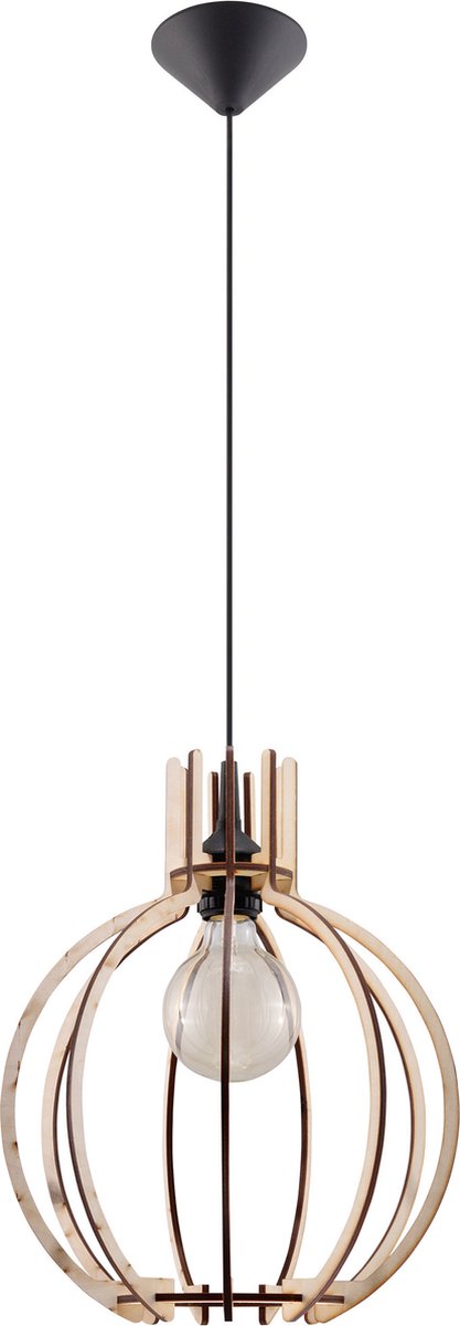 Lamponline Hanglamp Arancia Ø 30 Cm Hout - Bruin