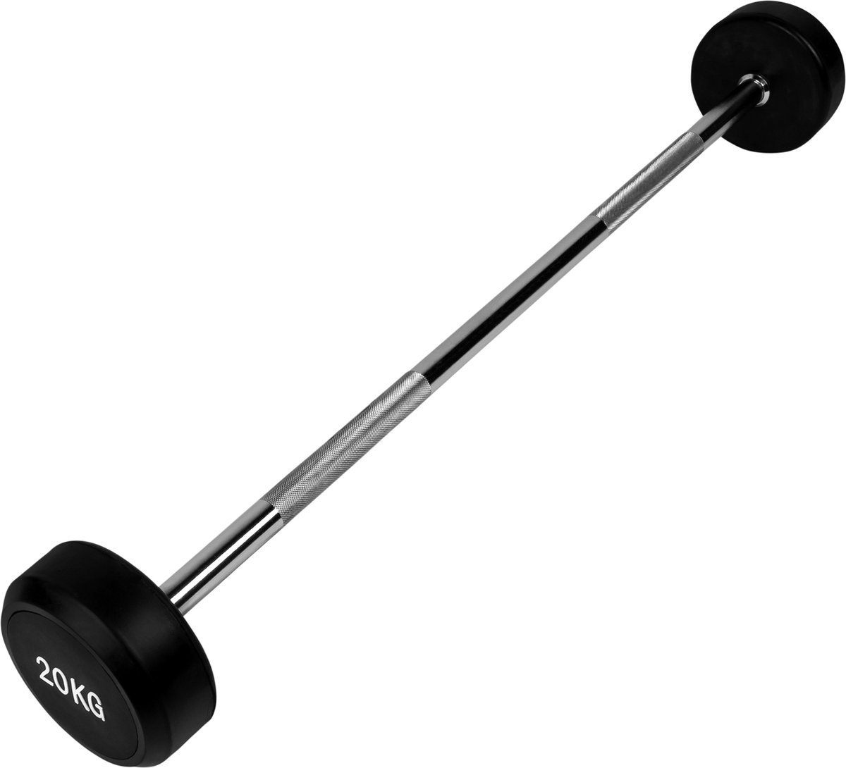 Ryzor Barbell Halterstang Met Gewichten - 20 Kg - Rubber - Zwart