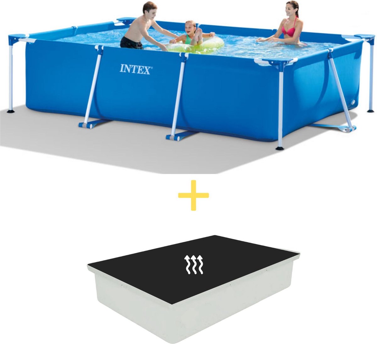 Intex Zwembad - Frame Pool - 300 X 200 X 75 Cm - Inclusief Solarzeil - Blauw