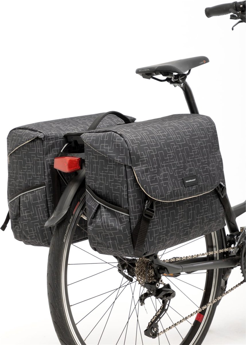 Tas New Looxs Dubbel Mondi Joy - Zwart