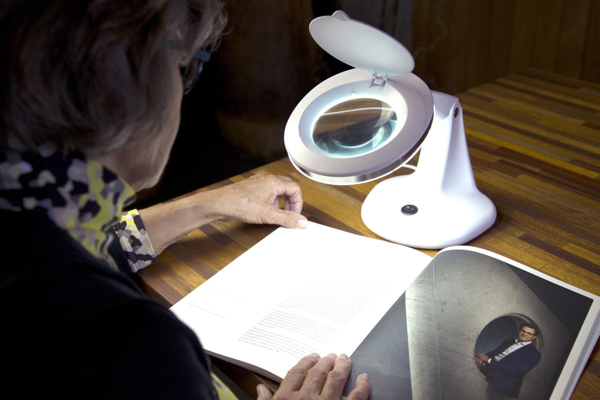 Fysic Led Tafel Loeplamp, Vergroting 2,25x Fl-30led Wit