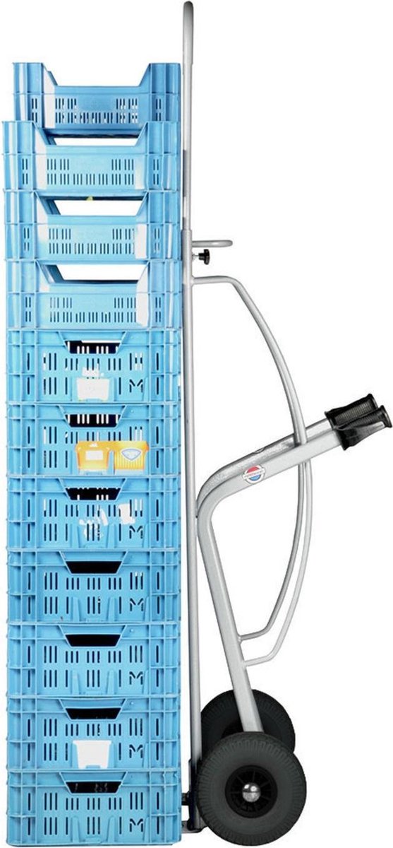 Matador Krattensteekwagen - Lucht Banden - Kleur: Hamerslag - Grijs