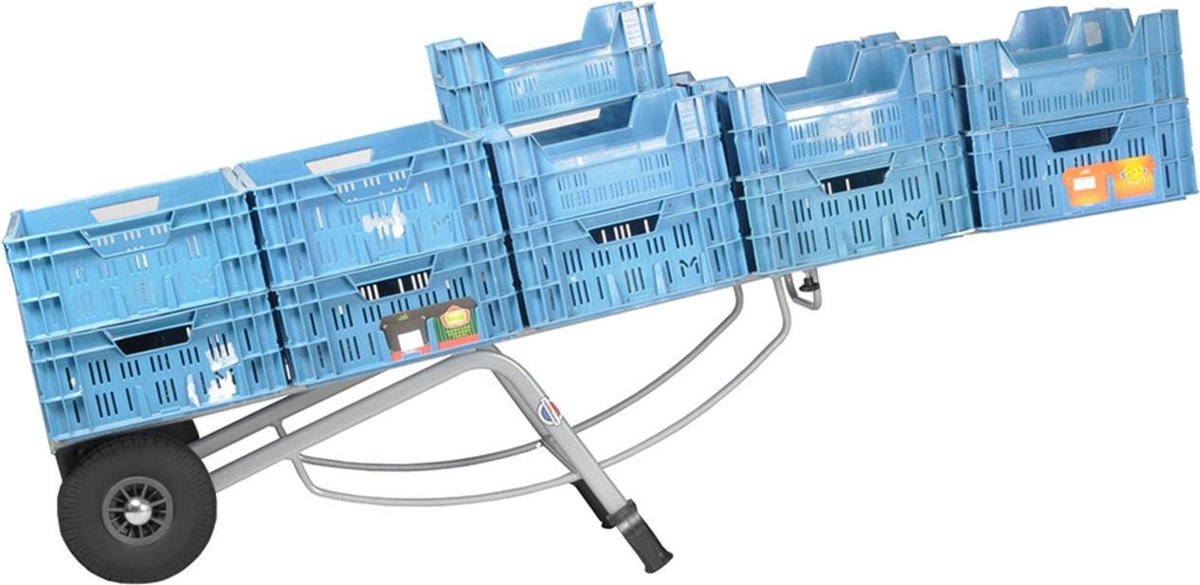 Matador Krattensteekwagen - Lucht Banden - Kleur: Hamerslag - Grijs